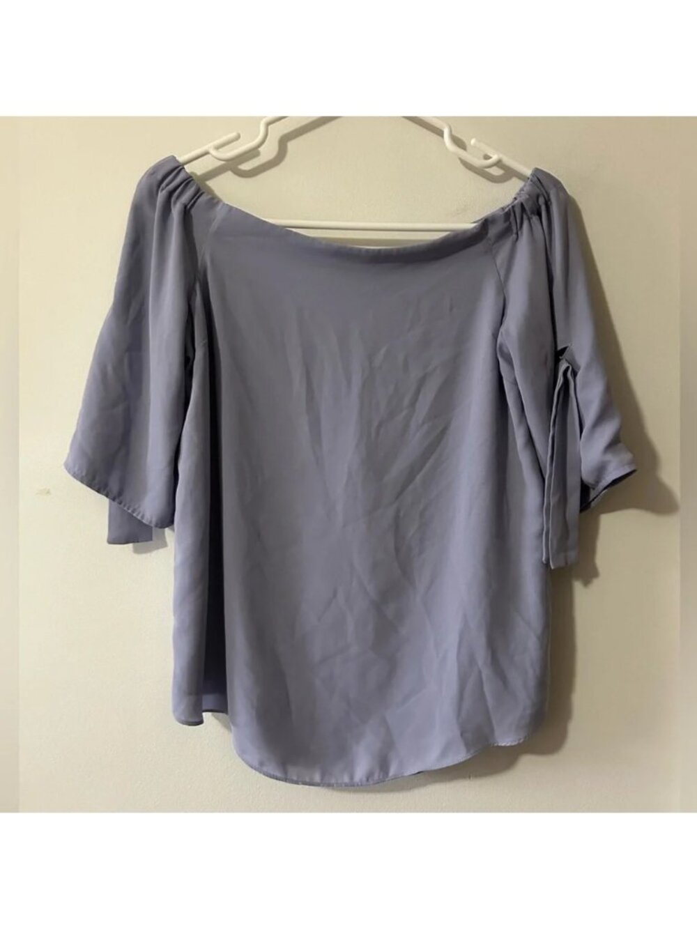 Babaton Malik Purple Off the Shoulder Blouse